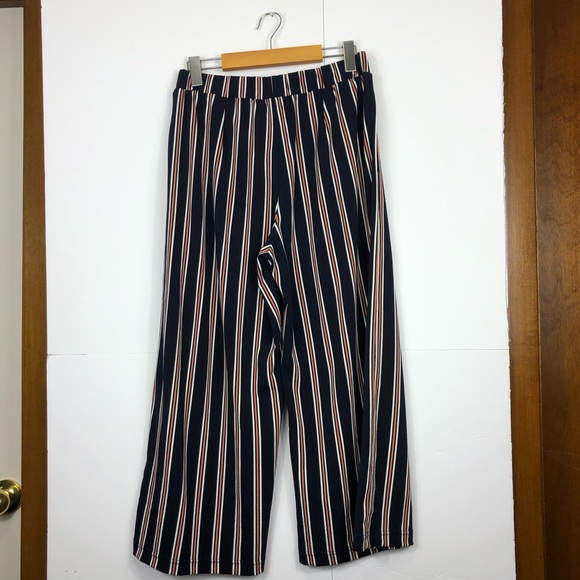Banana Republic Wide Leg Striped Pants Sz S - Picture 5 of 6